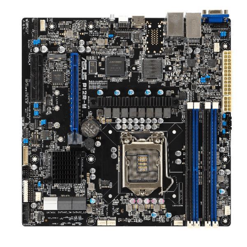 ASUS P12R-M - Scheda madre - micro ATX - zoccolo LGA1200 - C252 Chipset - USB 3.2 Gen 2 - 2 x Gigabit LAN - scheda grafica onboard
